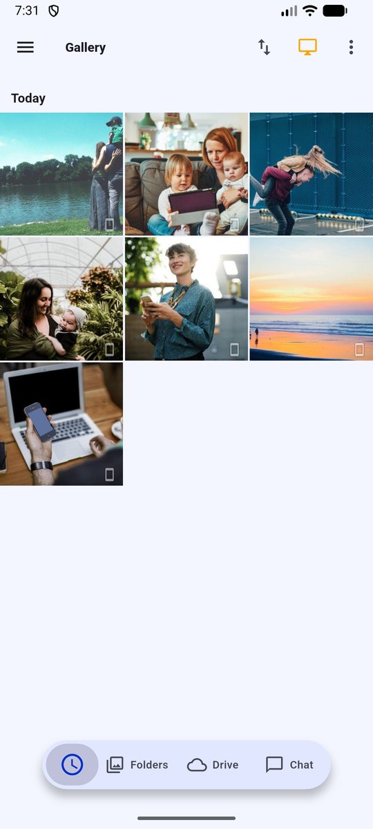 One gallery for phone and PC